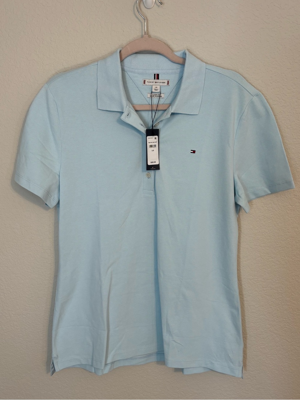 NWT - Classic Light Blue Women’s Tommy Hilfiger Polo Shirt